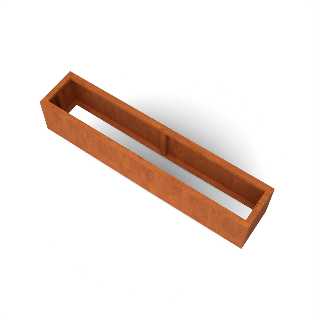 Cortenstahl Hochbeet VERDE 2000x400x400