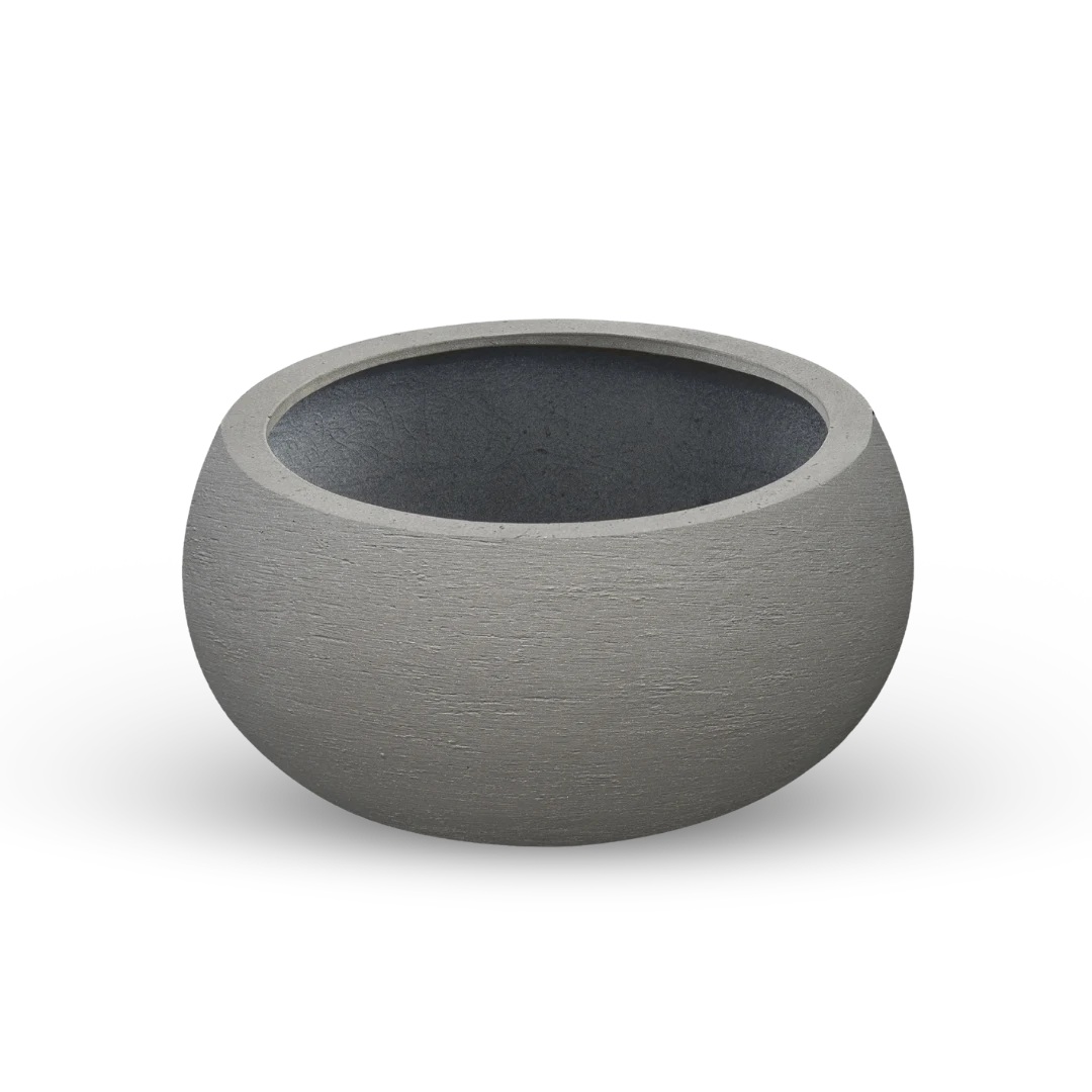 Pflankübel Fiberglas Lehmoptik 