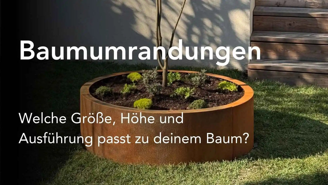 Baumumrandungen: Welche Größe, Höhe und Ausführung passt zu deinem Baum?
