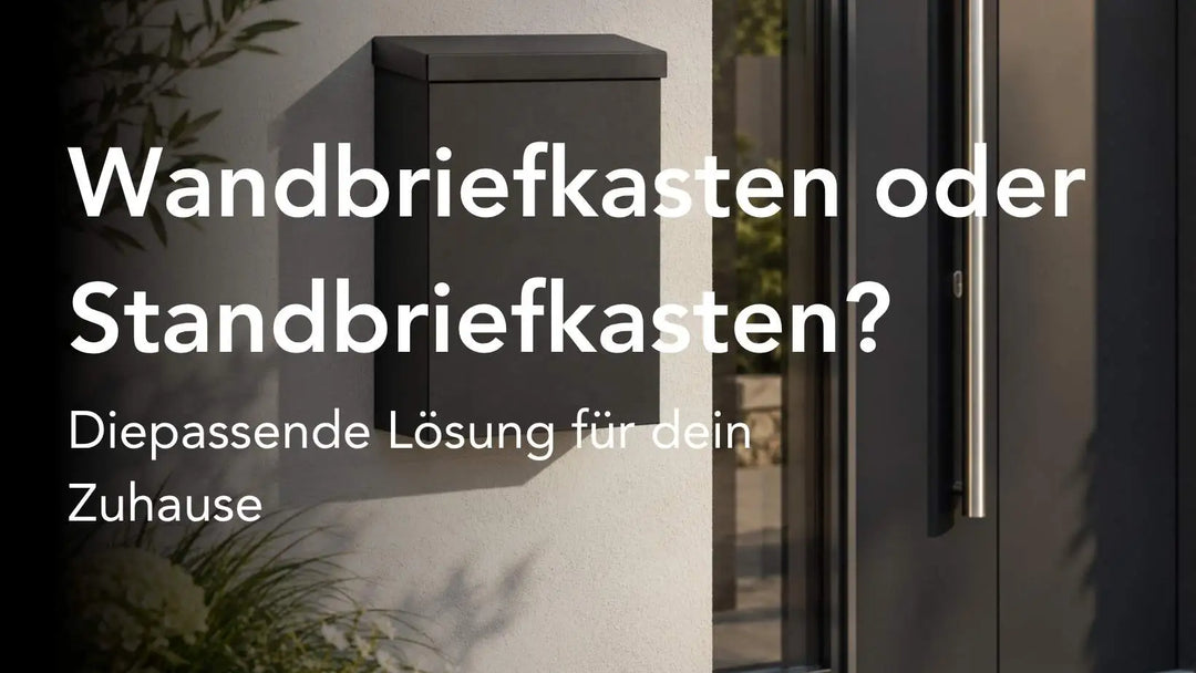 Wandbriefkasten oder Standbriefkasten? So findest du die passende Lösung für dein Zuhause