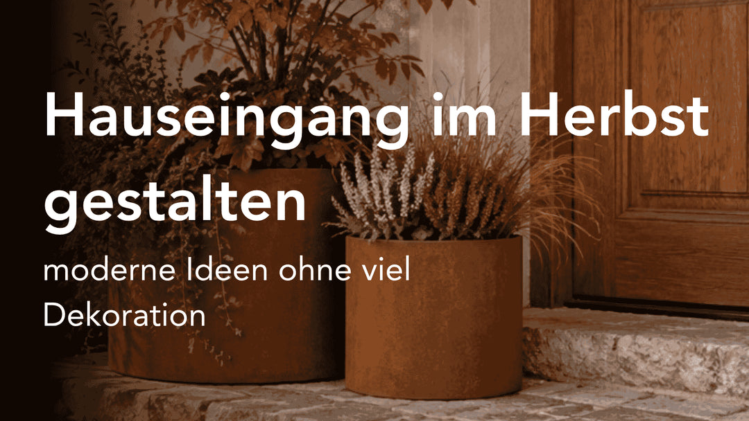 Hauseingang im Herbst gestalten – moderne Ideen ohne viel Dekoration