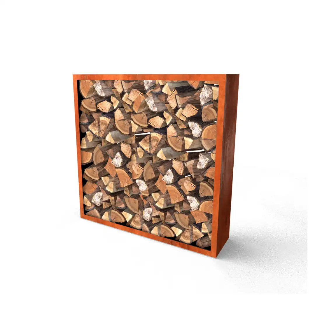 Holzlager Cortenstahl 1500 x 1500 FARIA