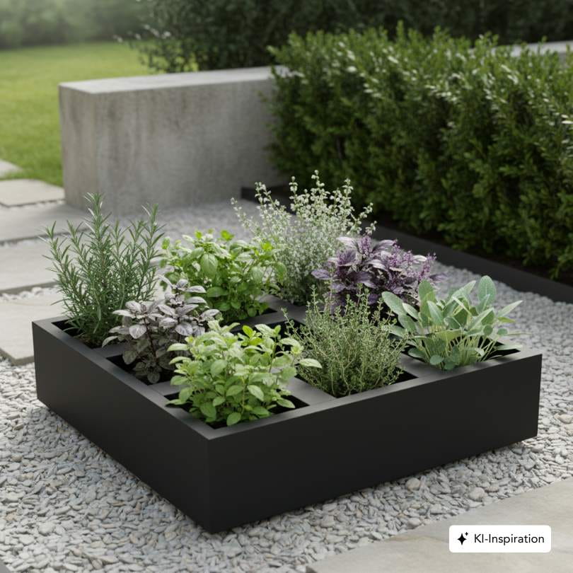 Pflanzkübel/Kräuterbeet Otis Aluminium farbig