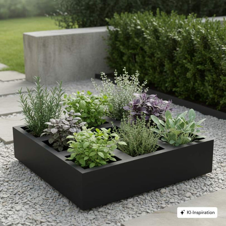 Pflanzkübel/Kräuterbeet Otis Aluminium farbig