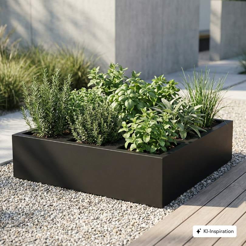 Pflanzkübel/Kräuterbeet Otis Aluminium farbig