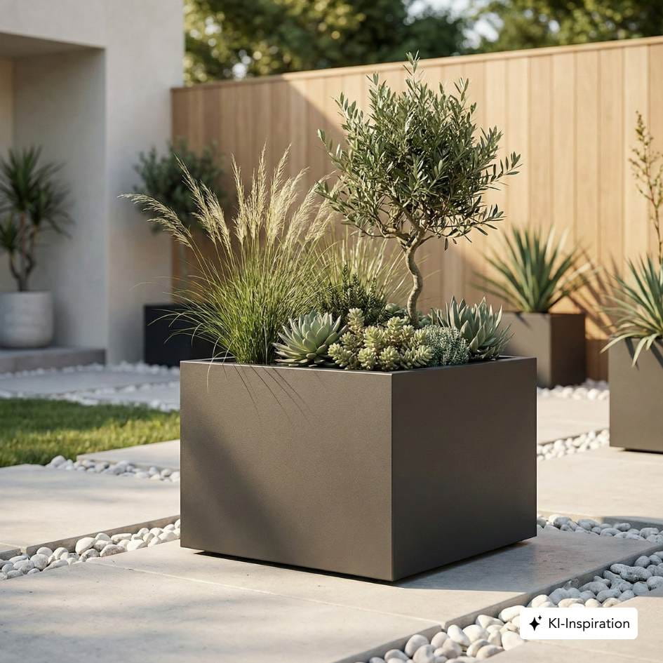 Pflanzkübel Avard Aluminium farbig