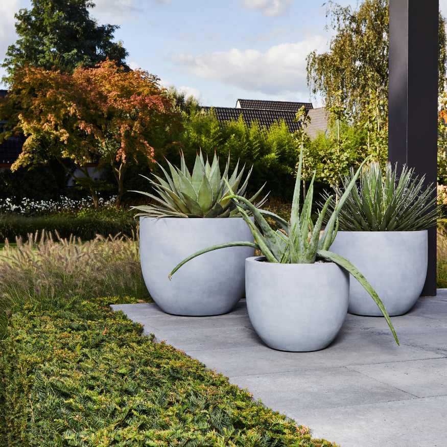 Pflanzkübel Dixon Fiberglas matt – OFIVO