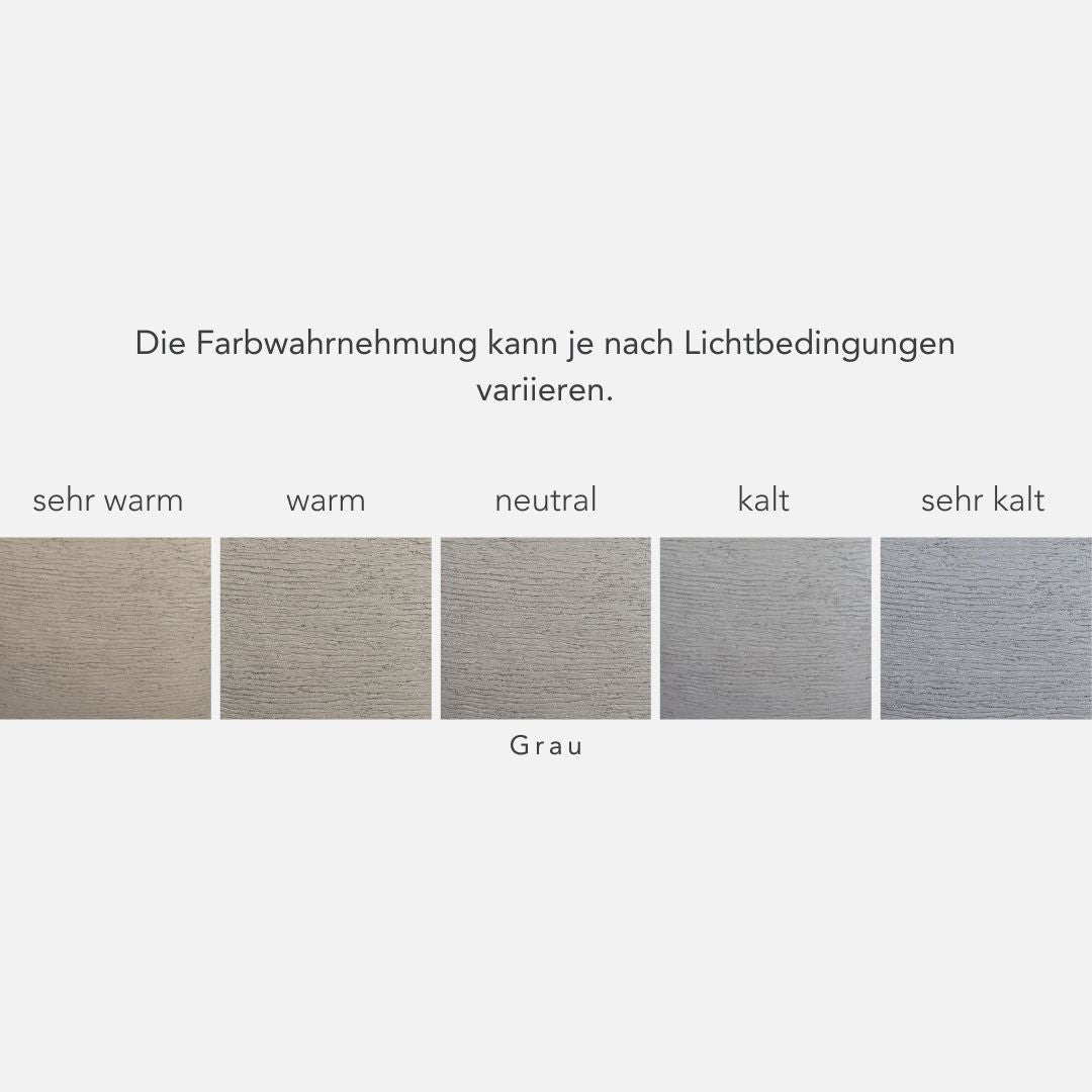 Abstrakt Grau, Fiberglas Pflanzkübel Lehmoptik Bundle
