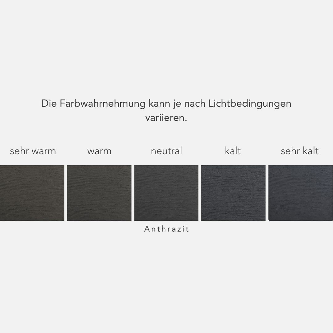 Abstrakt Anthrazit, Fiberglas Pflanzkübel Lehmoptik Bundle