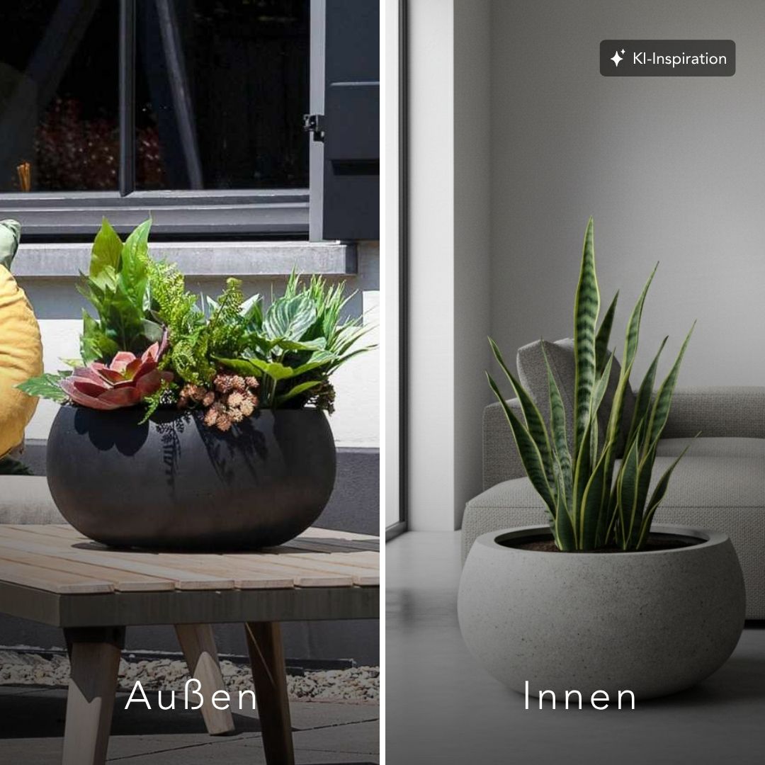 Pflanzkübel Alva Low Betonoptik