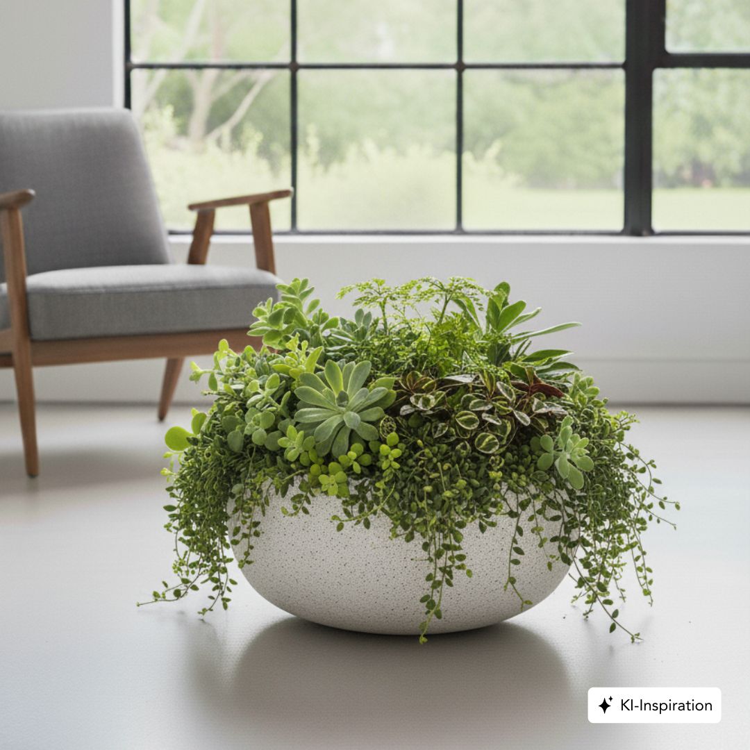 Pflanzkübel Alva Low Betonoptik