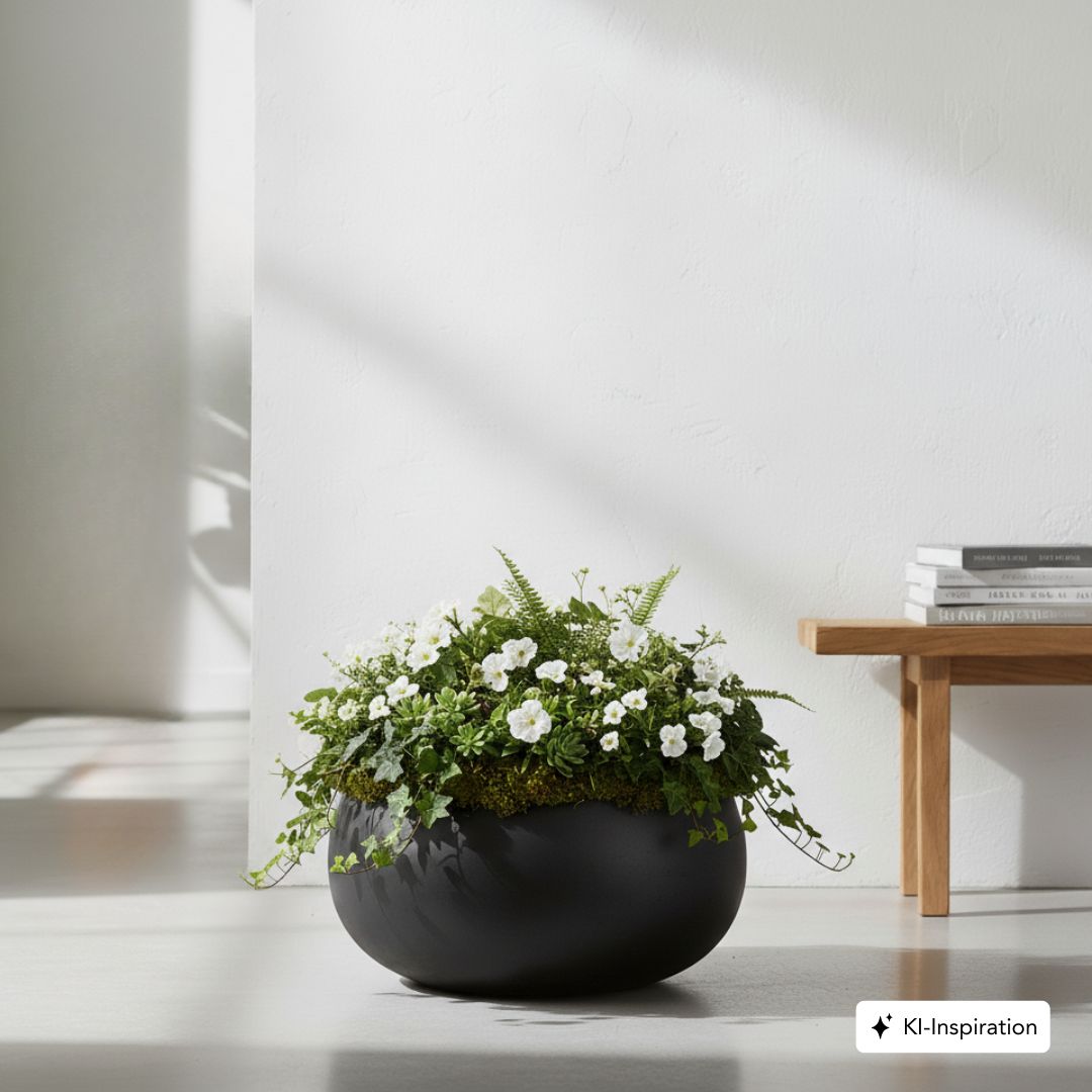 Pflanzkübel Alva Low Betonoptik