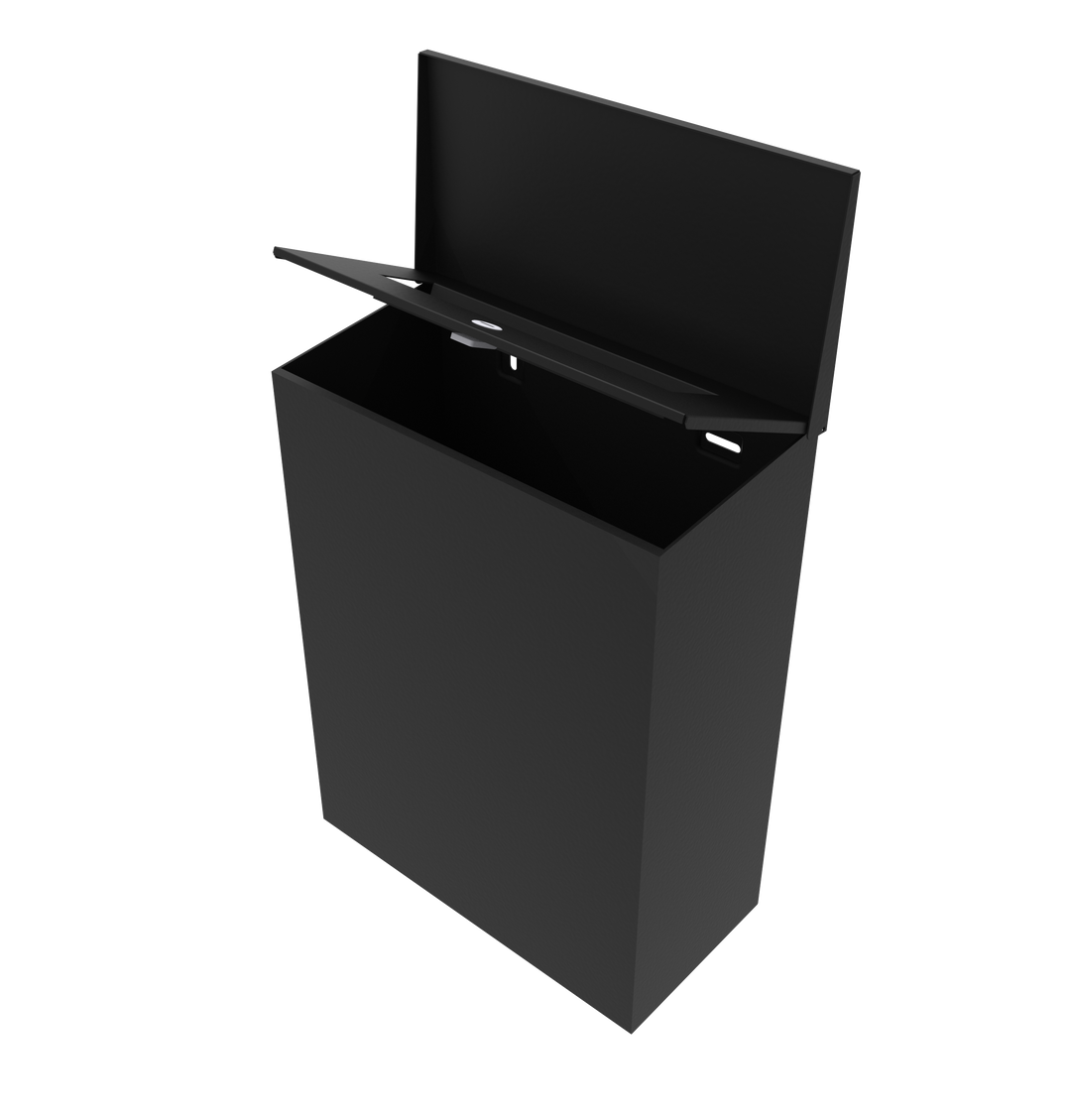 Wandbriefkasten Fresno Stahl schwarz