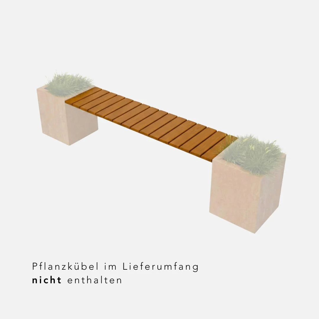 Sitzbank Erweiterung "Benson" aus Hartholz