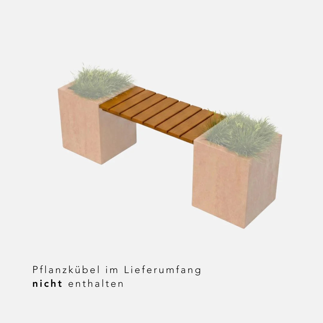 Sitzbank Erweiterung "Benson" aus Hartholz