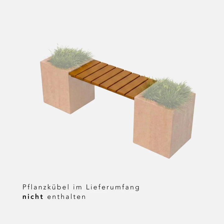 Sitzbank Erweiterung "Benson" aus Hartholz