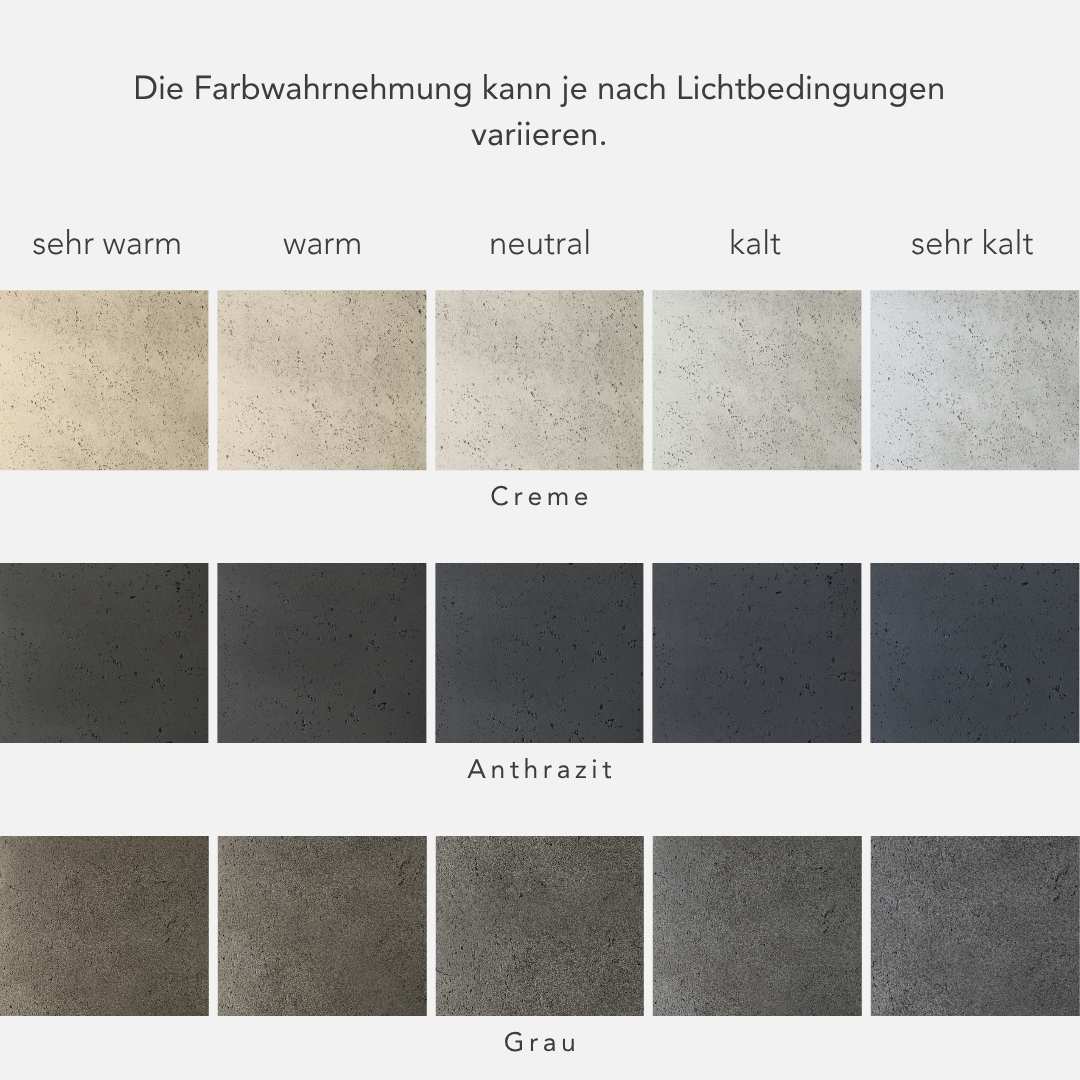Bundle: Betonoptik Pflanzkübel "FELDA" & "AVON" Creme