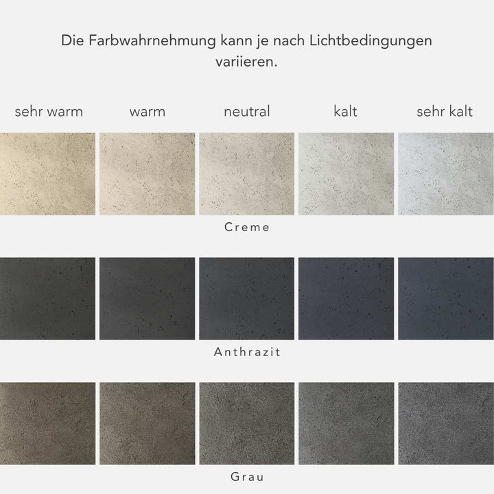 Bundle: Betonoptik Pflanzkübel "FELDA" & "AVON" Creme
