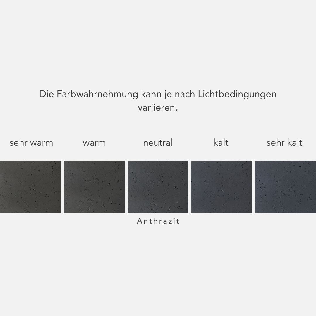 ALVA Anthrazit, Fiberglas Pflanzkübel Betonoptik Bundle