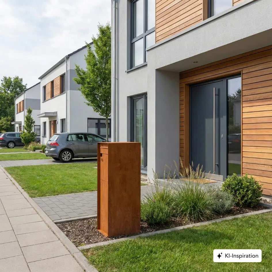 Standbriefkasten Melrose Cortenstahl