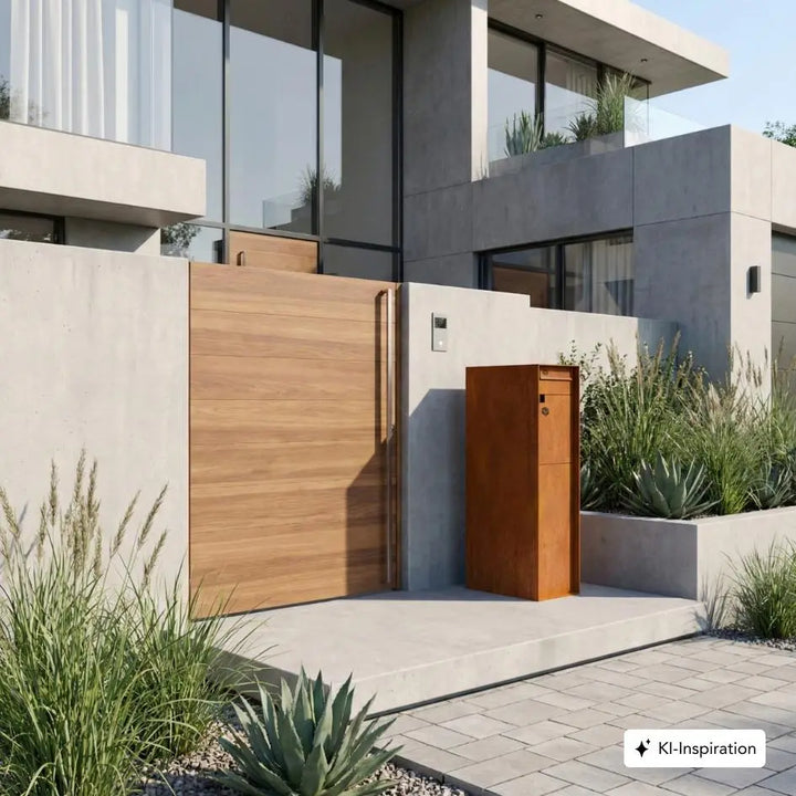 Standbriefkasten Melrose Cortenstahl