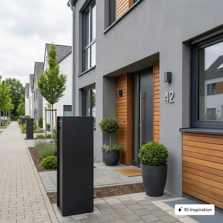 Standbriefkasten Charlton Stahl farbig