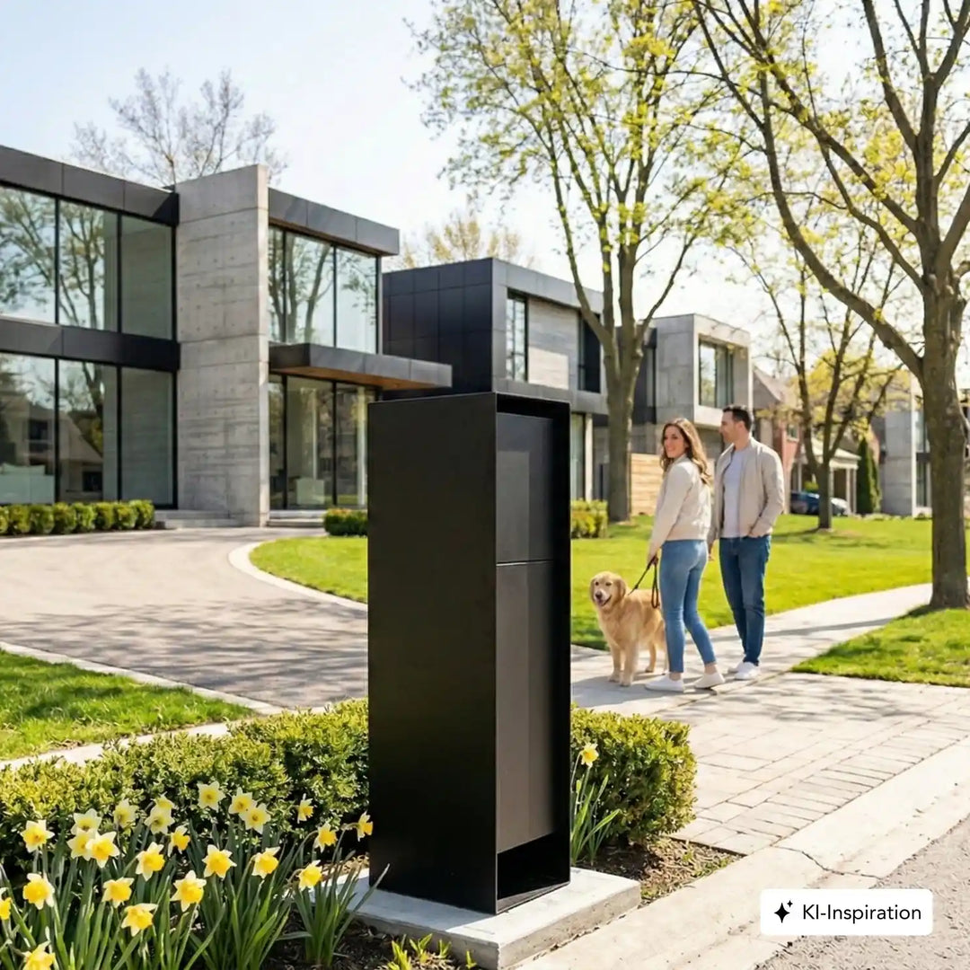 Standbriefkasten Baker Stahl farbig