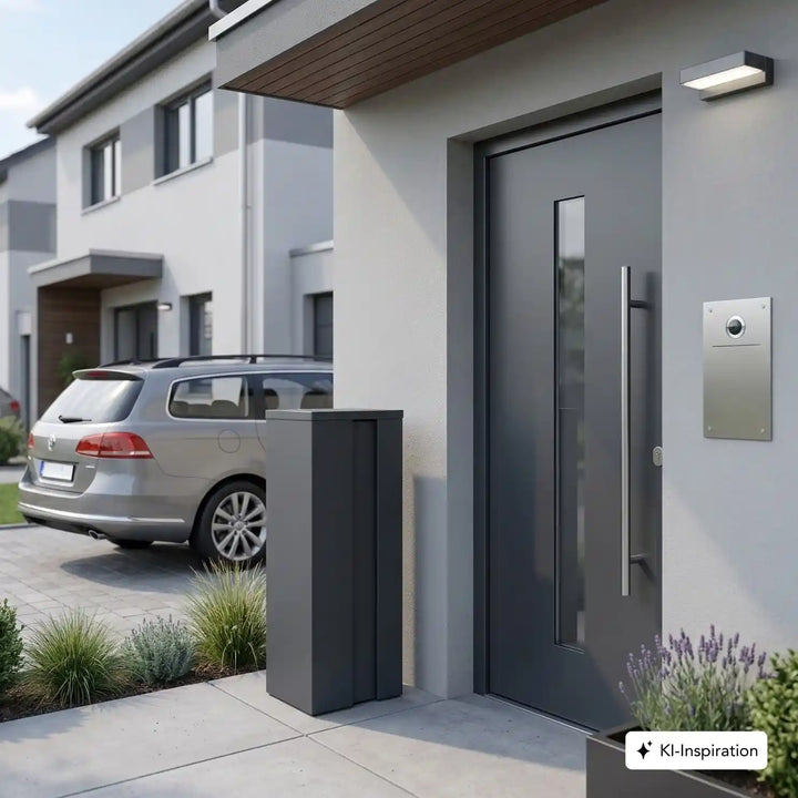 Standbriefkasten Logan Stahl farbig