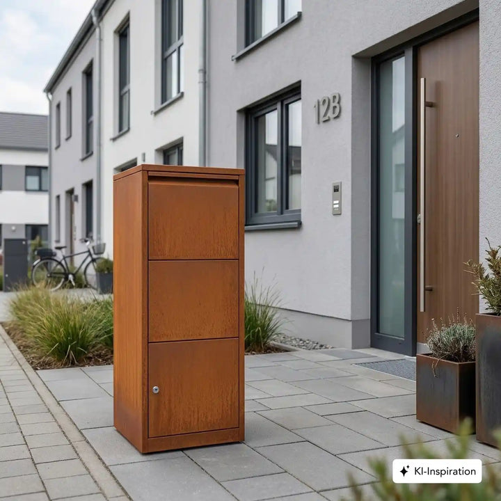 Standbriefkasten Pine Cortenstahl