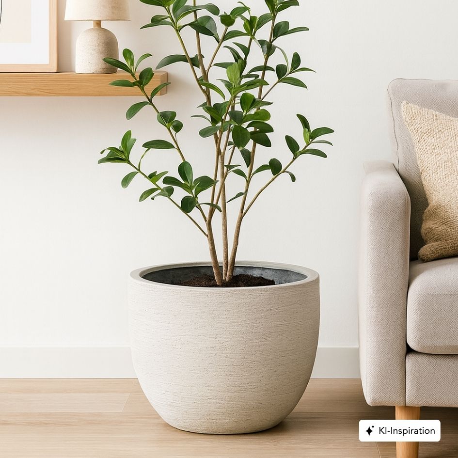 Pflanzkübel Elyria Low Lehmoptik