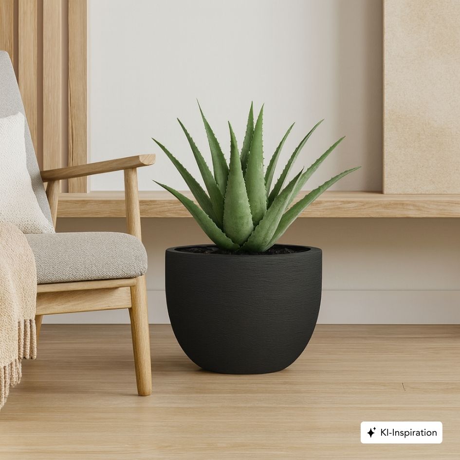 Pflanzkübel Elyria Low Lehmoptik