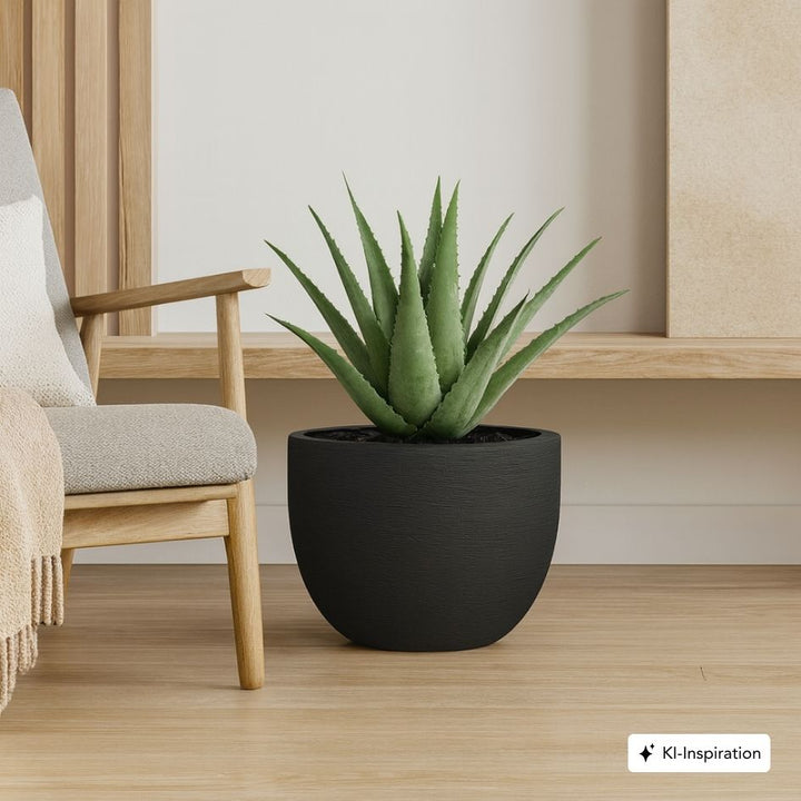 Pflanzkübel Elyria Low Lehmoptik