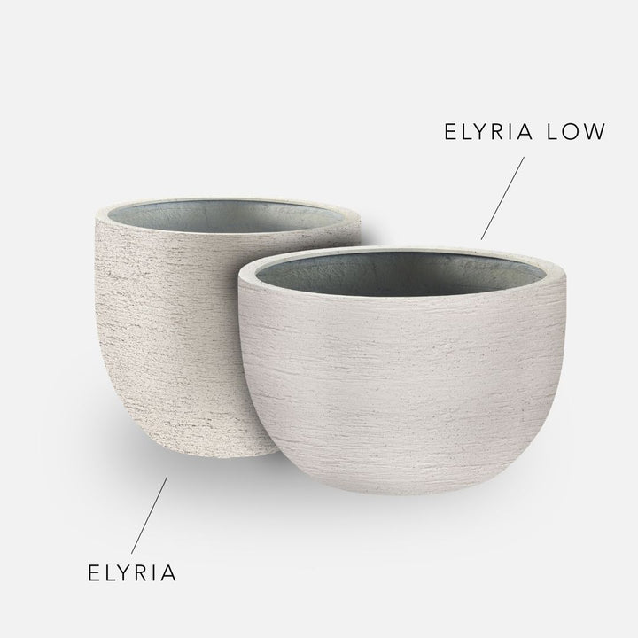 Bundle: Lehmoptik Pflanzkübel "ELYRIA" Sand