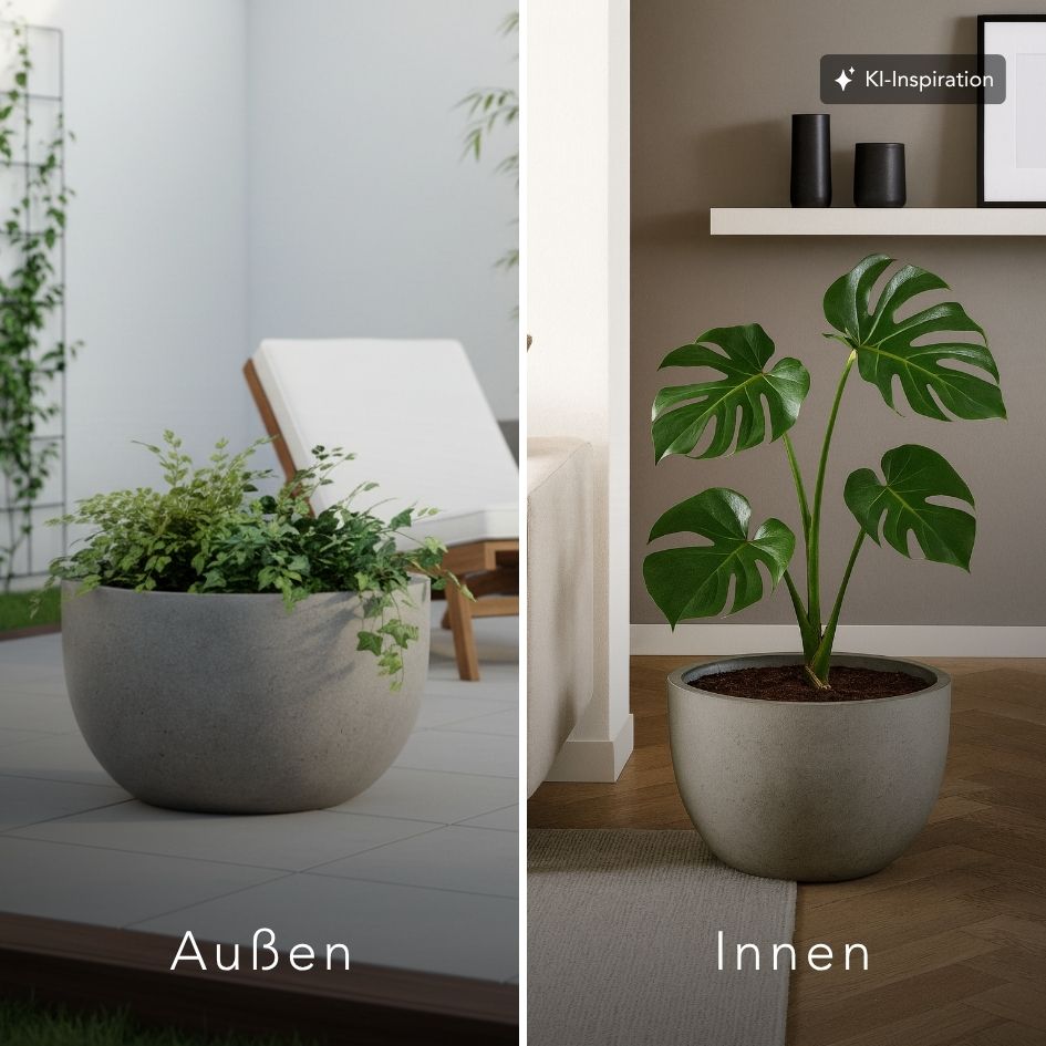 Pflanzkübel Esto Low Betonoptik – OFIVO