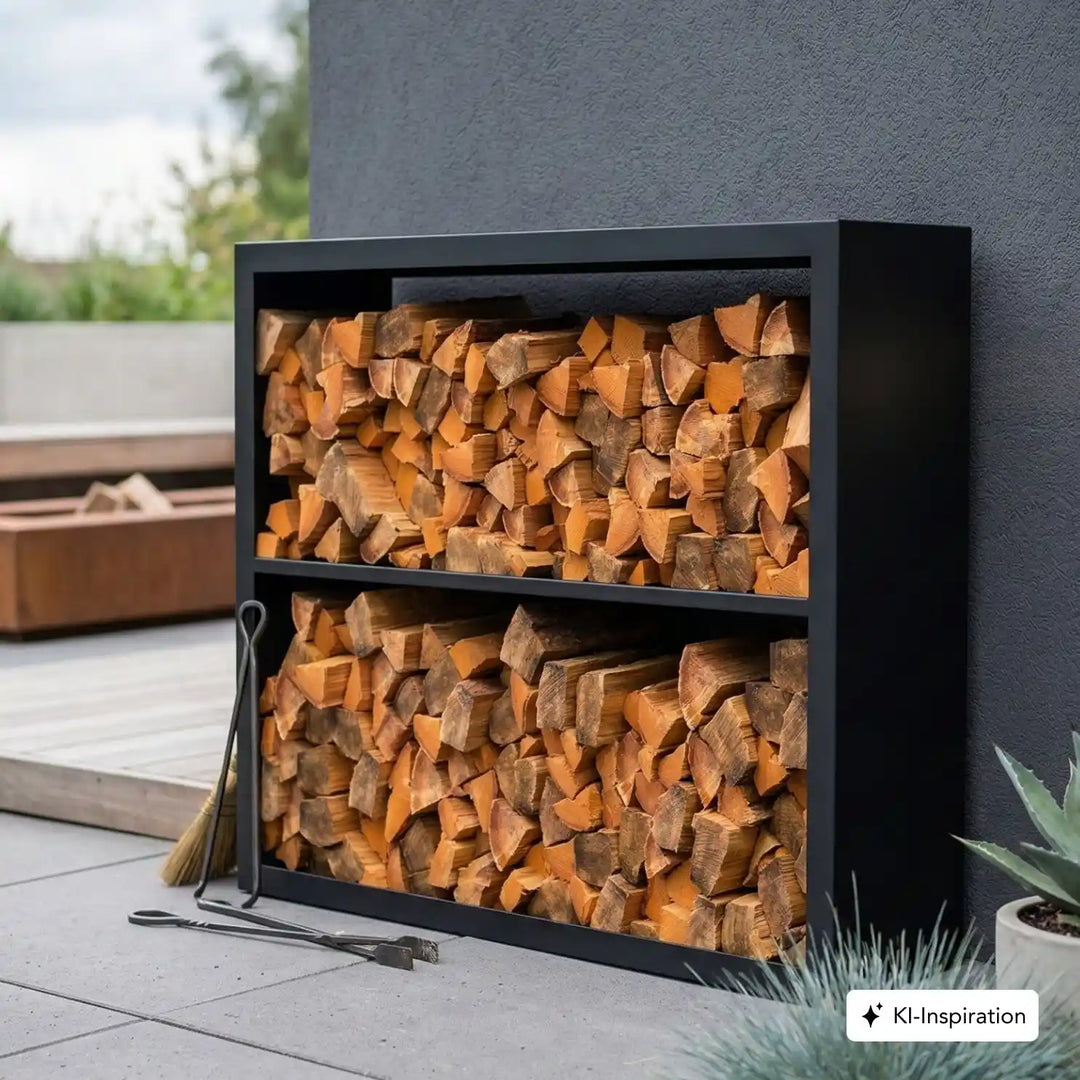 Holzlager Fremont Stahl farbig