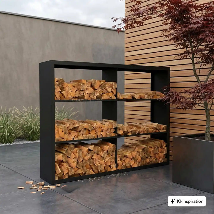 Holzlager Fremont Stahl farbig