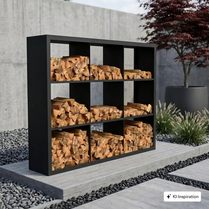 Holzlager Fremont Stahl farbig