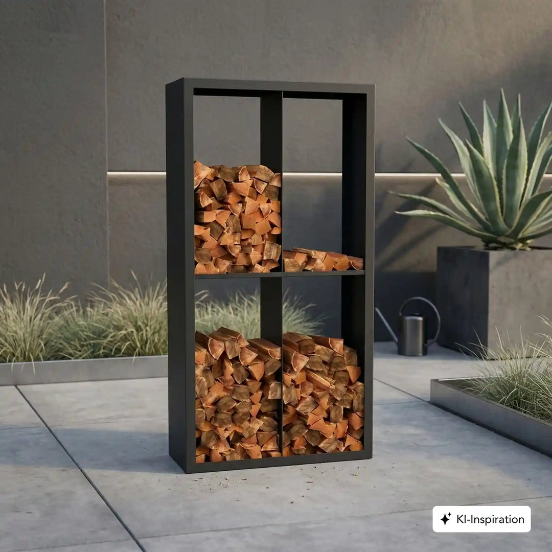 Holzlager Fremont Stahl farbig