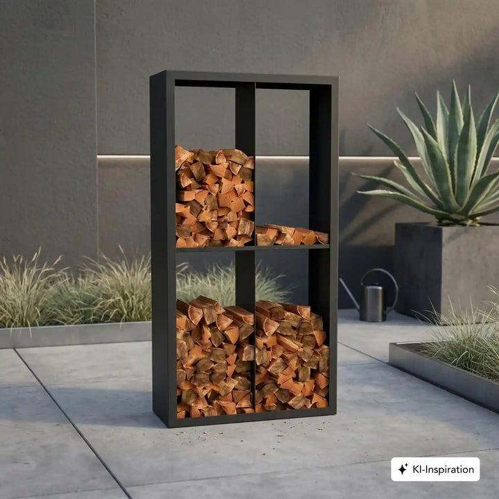 Holzlager Fremont Stahl farbig