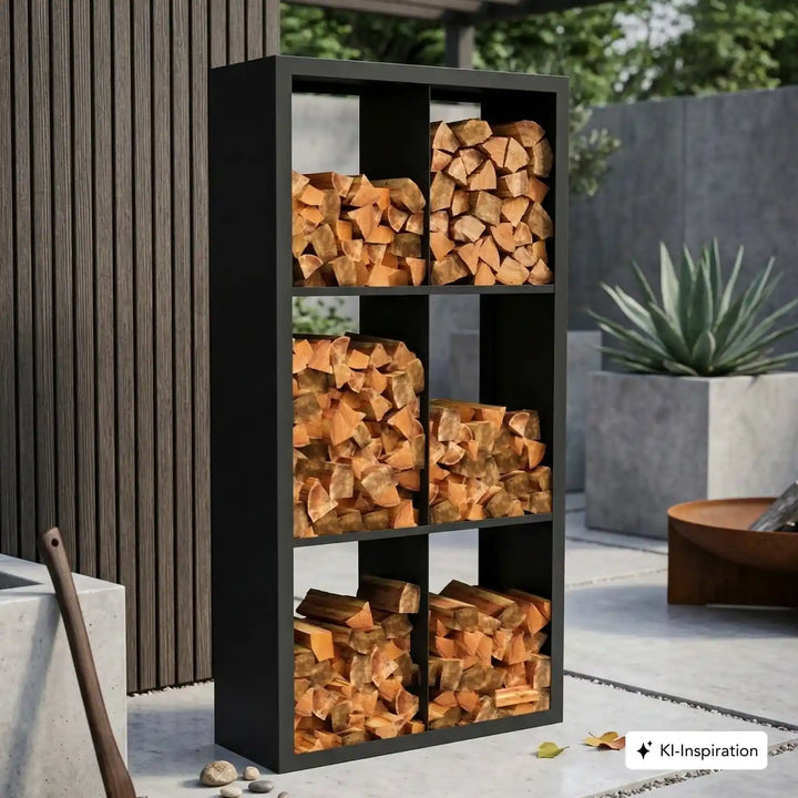 Holzlager Fremont Stahl farbig
