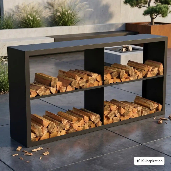 Holzlager Fremont Stahl farbig