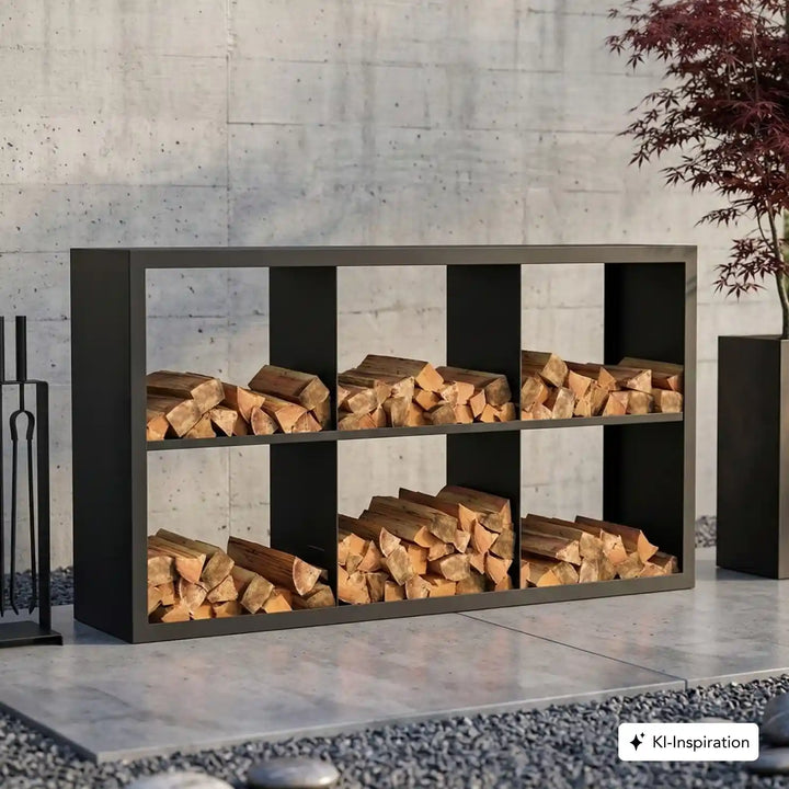 Holzlager Fremont Stahl farbig