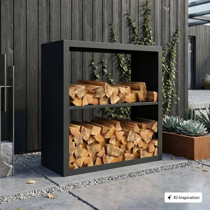 Holzlager Fremont Stahl farbig
