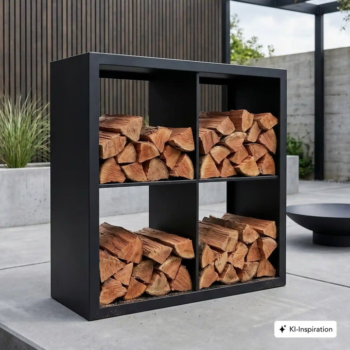 Holzlager Fremont Stahl farbig