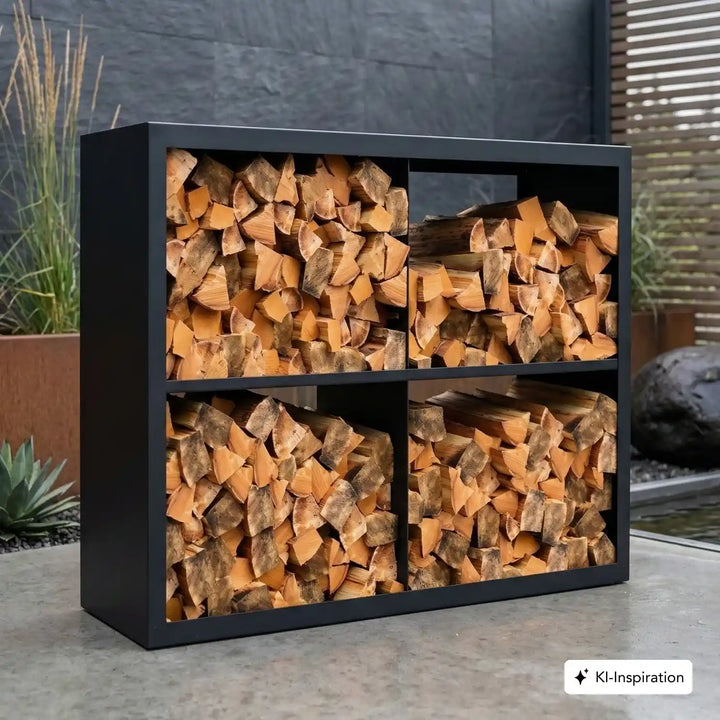 Holzlager Fremont Stahl farbig