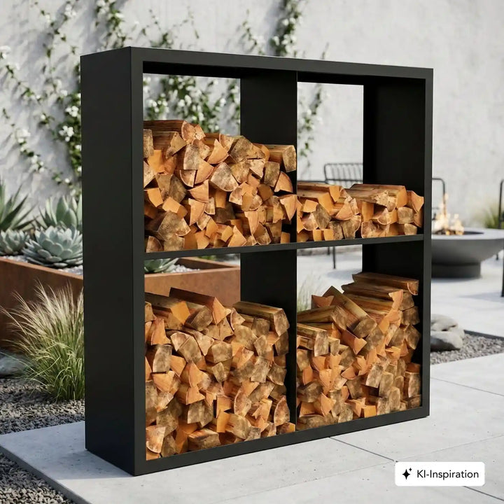 Holzlager Fremont Stahl farbig