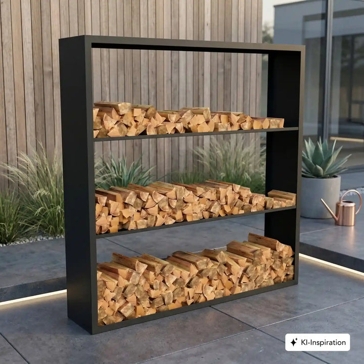 Holzlager Fremont Stahl farbig