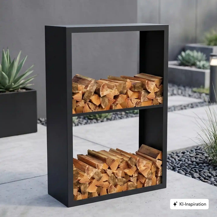 Holzlager Fremont Stahl farbig