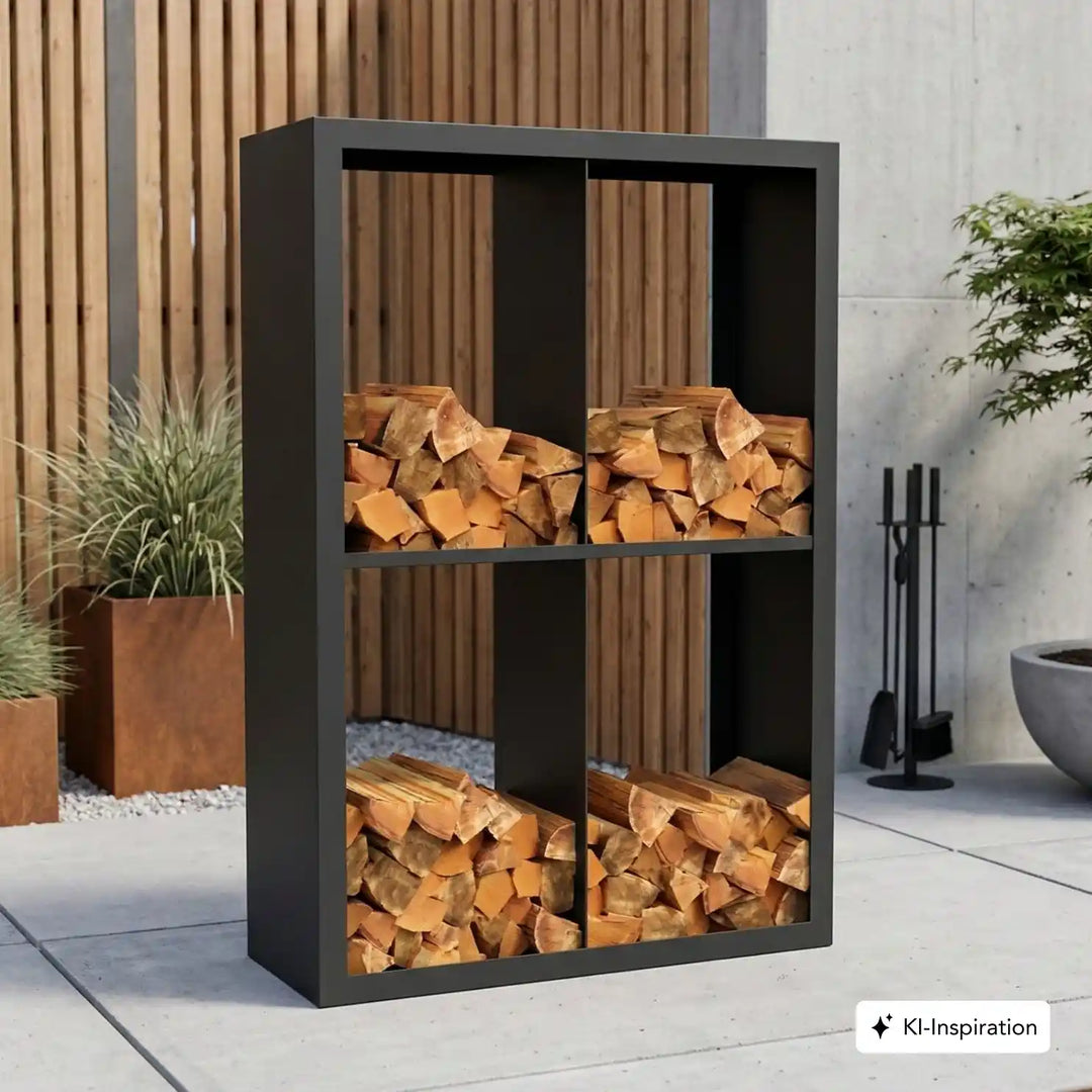 Holzlager Fremont Stahl farbig
