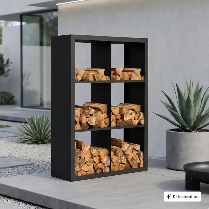 Holzlager Fremont Stahl farbig